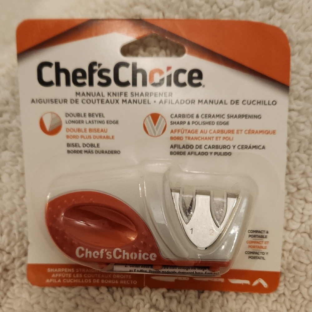 Chef'sChoice Manual Knife Sharpener- orange
